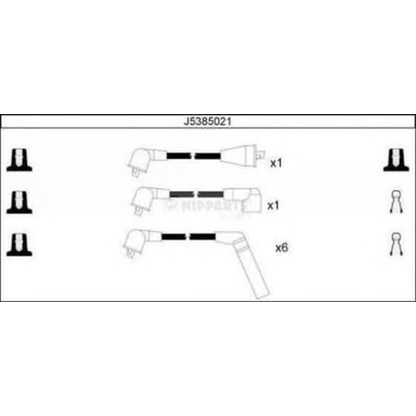 Foto Juego de cables de encendido NIPPARTS J5385021