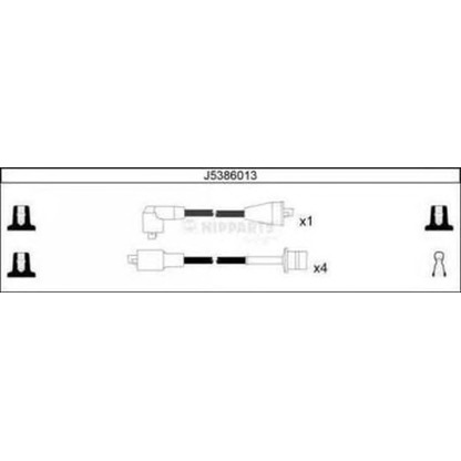 Foto Juego de cables de encendido NIPPARTS J5386013