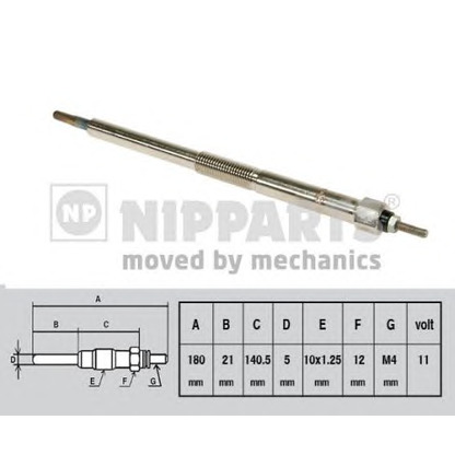 Photo Glow Plug NIPPARTS J5711026