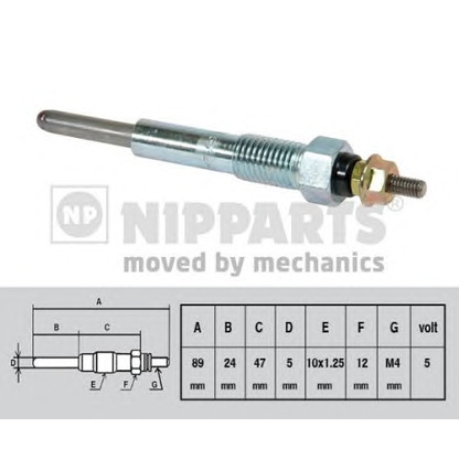 Foto Bujía de precalentamiento NIPPARTS J5719000