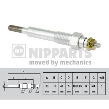 Zdjęcie Żwieca żarowa NIPPARTS J5719004