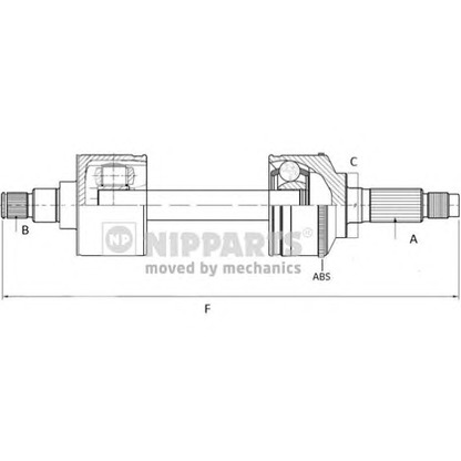 Photo Drive Shaft NIPPARTS N2800303