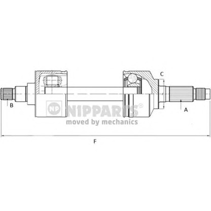 Photo Joint Kit, drive shaft NIPPARTS N2815000