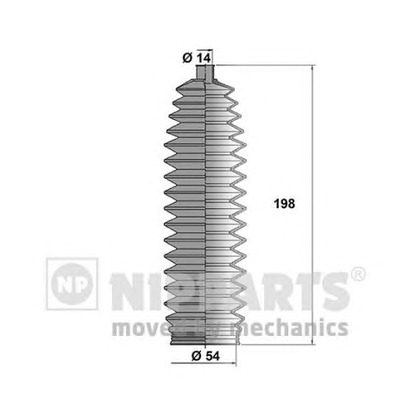 Foto Faltenbalgsatz, Lenkung NIPPARTS N2843015