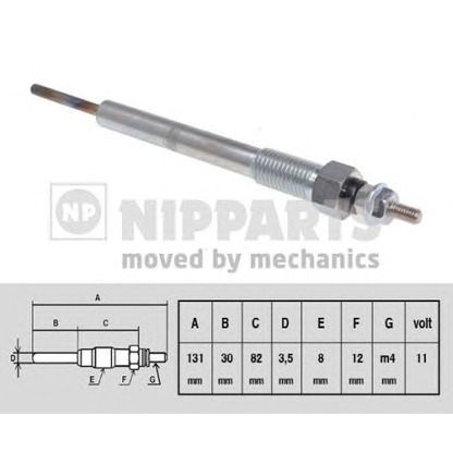 Photo Glow Plug NIPPARTS N5710505