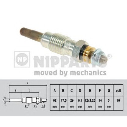 Photo Glow Plug NIPPARTS N5713013