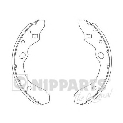 Photo Brake Shoe Set NIPPARTS J3503036