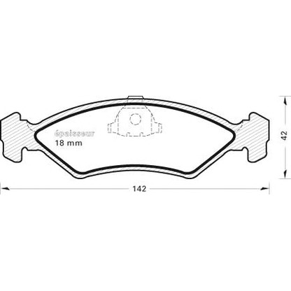 Photo Brake Pad Set, disc brake MGA 190