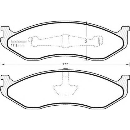 Photo Brake Pad Set, disc brake MGA 346