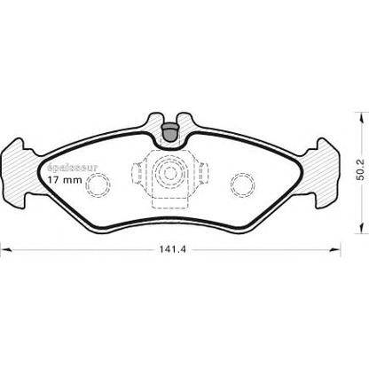 Photo Brake Pad Set, disc brake MGA 411