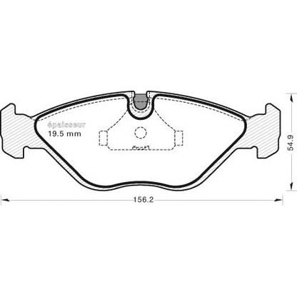 Photo Brake Pad Set, disc brake MGA 581