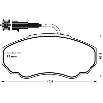 Photo Brake Pad Set, disc brake MGA 689