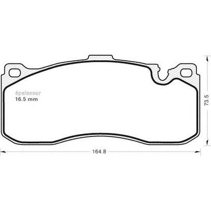 Photo Brake Pad Set, disc brake MGA 985