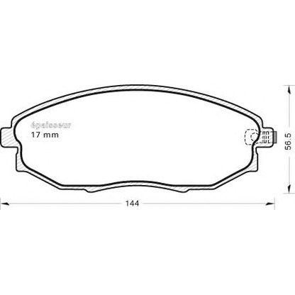 Photo Brake Pad Set, disc brake MGA 989