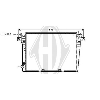 Foto Radiador, refrigeración del motor DIEDERICHS 8112105