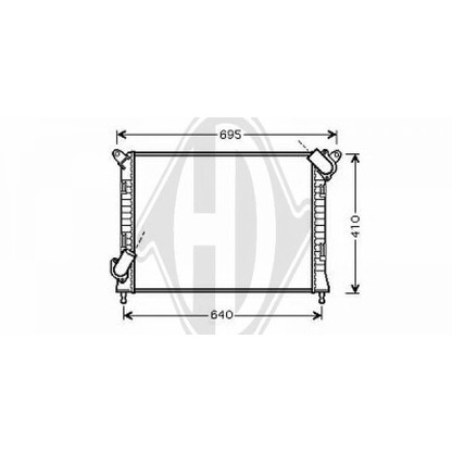 Foto Radiador, refrigeración del motor DIEDERICHS 8120504