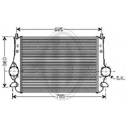 Photo Intercooler, échangeur DIEDERICHS 8229105