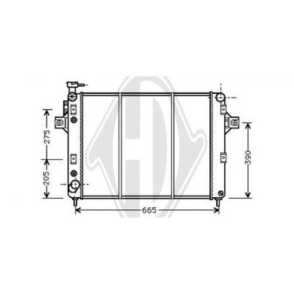 Foto Radiatore, Raffreddamento motore DIEDERICHS 8261202