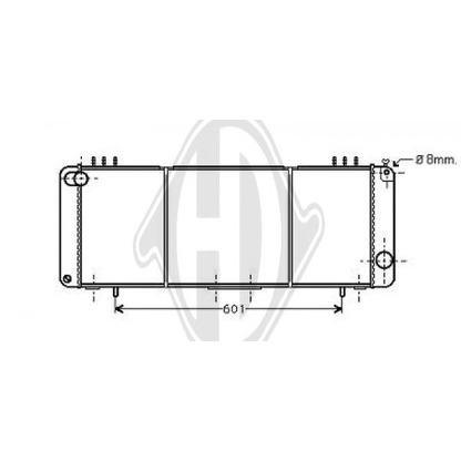 Photo Radiator, engine cooling DIEDERICHS 8261205