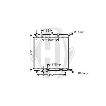 Foto Radiatore, Raffreddamento motore DIEDERICHS 8422602