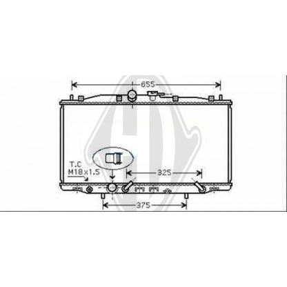 Photo Radiateur, refroidissement du moteur DIEDERICHS 8521907