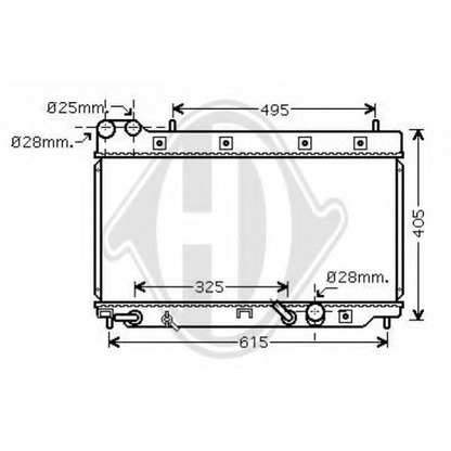 Foto Radiatore, Raffreddamento motore DIEDERICHS 8524004