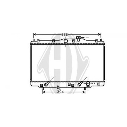 Foto Radiador, refrigeración del motor DIEDERICHS 8529006