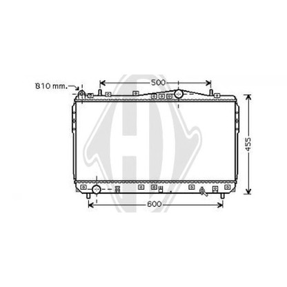 Foto Radiatore, Raffreddamento motore DIEDERICHS 8691205