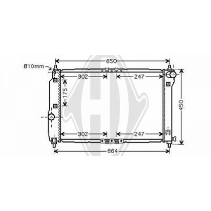 Photo Radiator, engine cooling DIEDERICHS 8692502