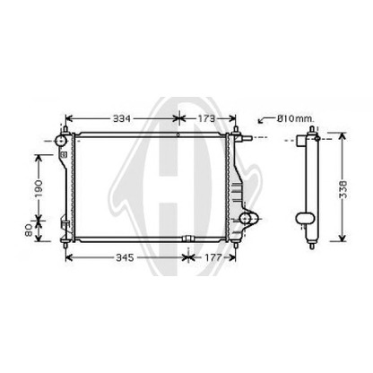 Foto Kühler, Motorkühlung DIEDERICHS 8693105