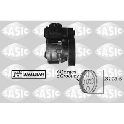 Photo Hydraulic Pump, steering system SASIC 7070004