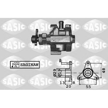 Photo Hydraulic Pump, steering system SASIC 7074006