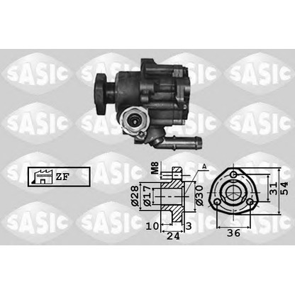 Zdjęcie Pompa hydrauliczna, układ kierowniczy SASIC 7076009