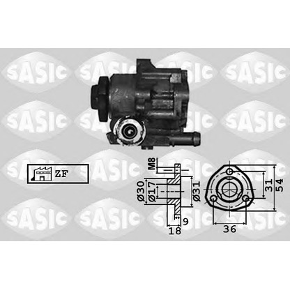 Photo Hydraulic Pump, steering system SASIC 7076010