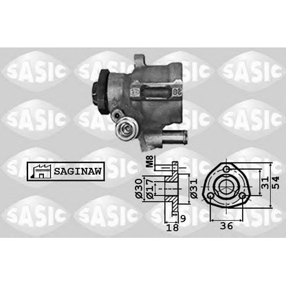 Photo Hydraulic Pump, steering system SASIC 7076021