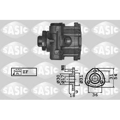 Photo Hydraulic Pump, steering system SASIC 7076031