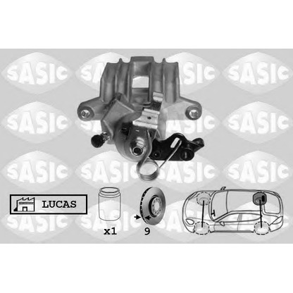 Photo Brake Caliper SASIC 6506009