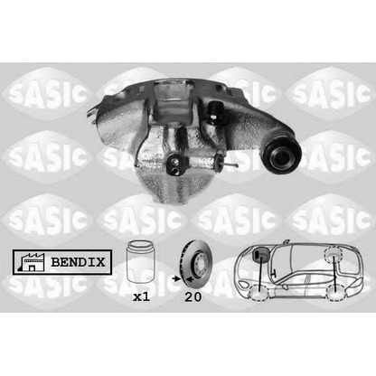 Photo Brake Caliper SASIC SCA0083