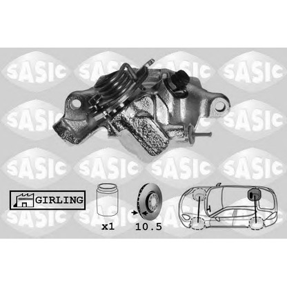 Photo Brake Caliper SASIC SCA6047