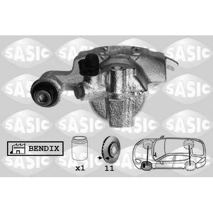 Photo Brake Caliper SASIC SCA6172