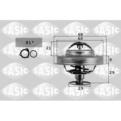 Foto Thermostat, Kühlmittel SASIC 3371641