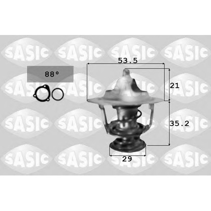 Foto Thermostat, Kühlmittel SASIC 3381031