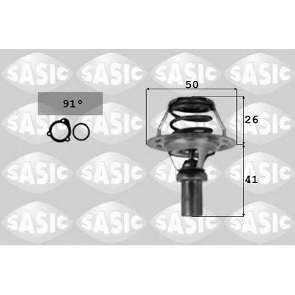 Photo Thermostat, coolant SASIC 4000361