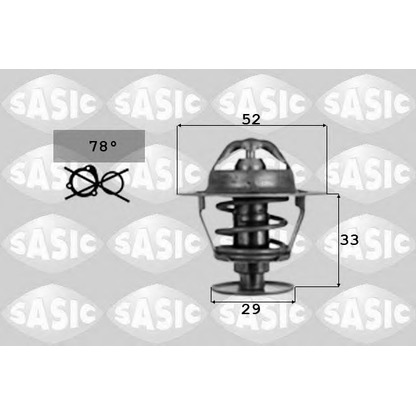 Photo Thermostat, coolant SASIC 9000039