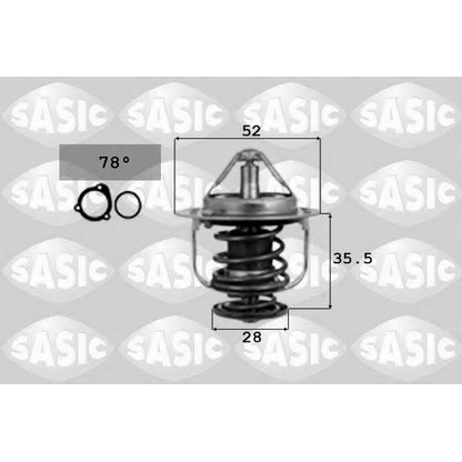 Photo Thermostat, coolant SASIC 9000075