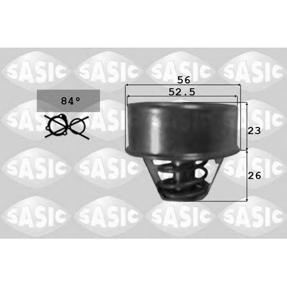 Photo Thermostat, coolant SASIC 9000326