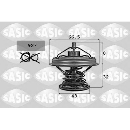 Foto Termostato, refrigerante SASIC 9000701