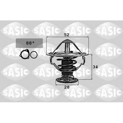 Photo Thermostat, coolant SASIC 9000714