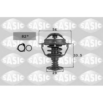 Photo Thermostat, coolant SASIC 9000739