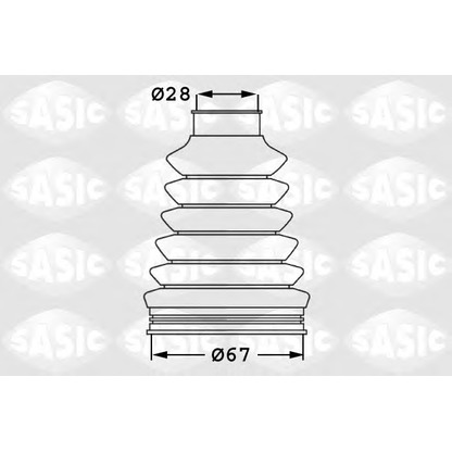 Foto Juego de fuelles, árbol de transmisión SASIC 1906023